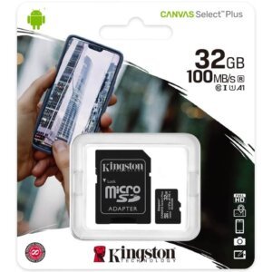 MEMORIA MICRO SD 32 GB CLASE 10 KINGSTON 100 MB/s