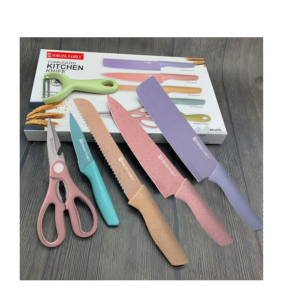 SET DE CUCHILLOS  MULTICOLOR