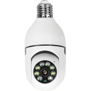Cámara De Seguridad Foco Hd E27 De 360° Wifi Con Alarma