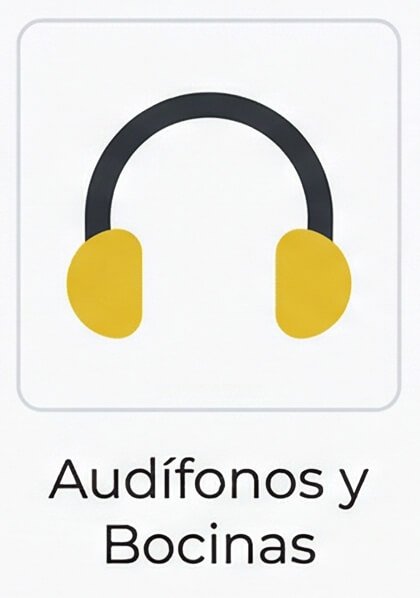 audifonos y bocina icono