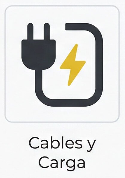 cables y carga icono
